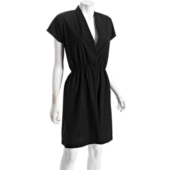 American Apparel Poplin Cross Front Dress - Picture 2 of 5